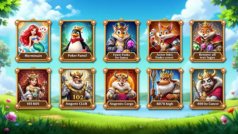ภาพประกอบเกมสล็อตหลากหลายธีมสำหรับเลือกในล็อบบี้