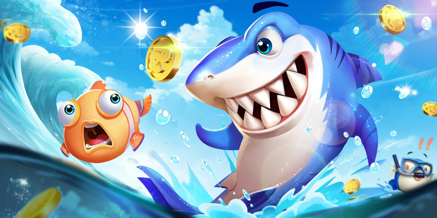 หน้าจอเกมยิงปลาบรรยากาศโลกใต้น้ำของ dk7